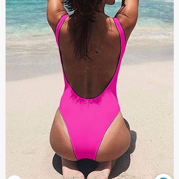 Neon Pink One Piece - Picture 2 of 2